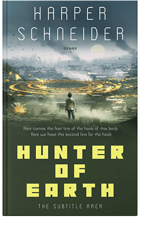 Pre Made Book Cover Lunar Green