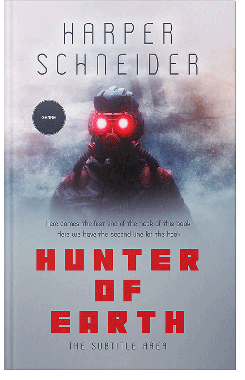 Front view of Premade Apocalyptica Book Cover - French Gray