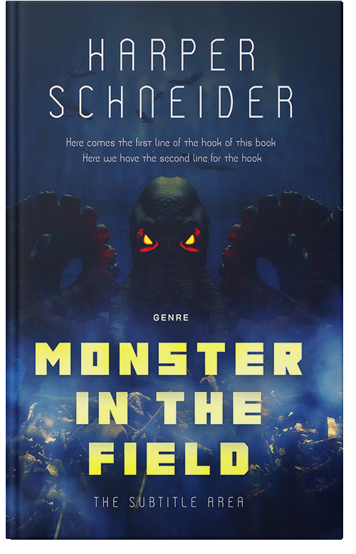 Front view of Premade Fantasy Book Cover - Blue Zodiac