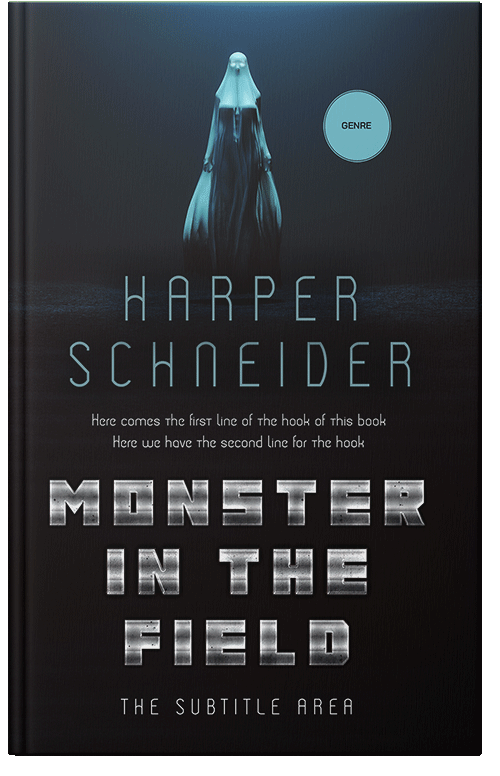 Front view of Premade Horror Book Cover - Woodsmoke