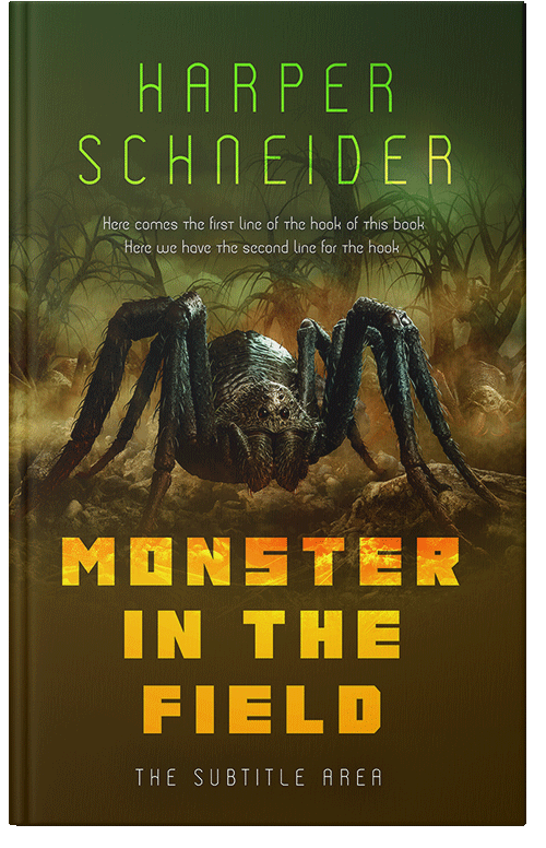 Front view of Premade Fantasy Book Cover - Bronze