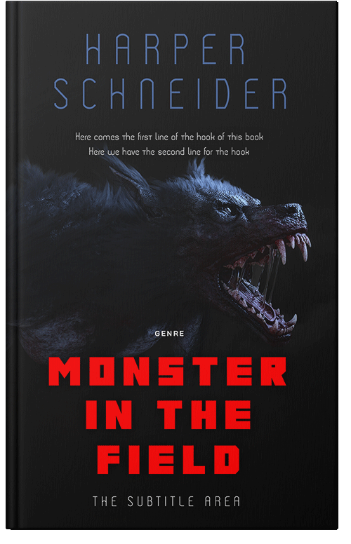 Front view of Premade Horror Book Cover - Woodsmoke