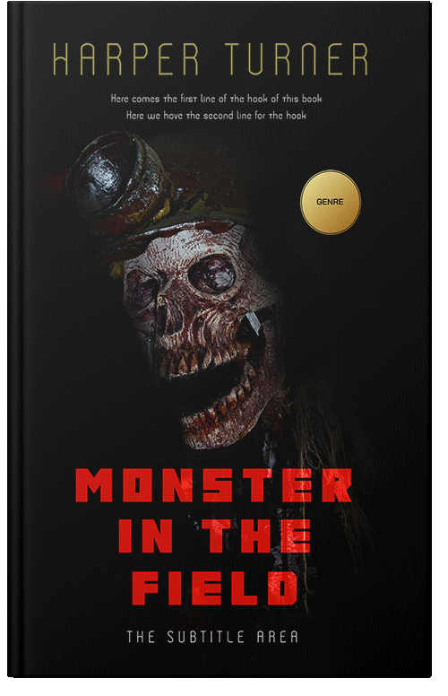 Front view of Premade Horror Book Cover - Cod Gray