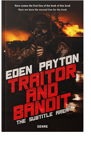 Pre Made Book Cover Flame Pea