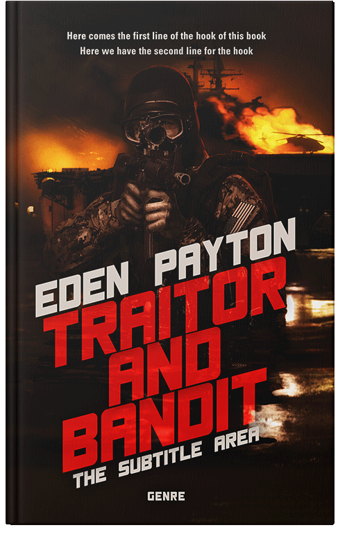 Front view of Premade Mystery & Thriller & Suspense Book Cover - Flame Pea