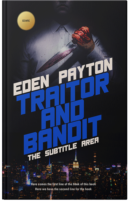 Front view of Premade Mystery & Thriller & Suspense Book Cover - Bison Hide