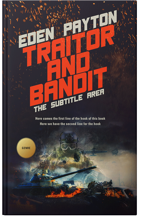 Front view of Premade Action & Adventure Book Cover - Japonica