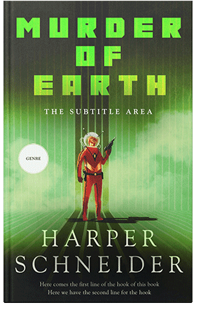 Pre Made Book Cover Green Kelp