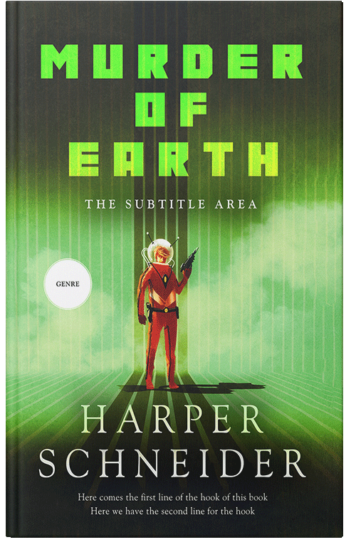 Front view of Premade Science Fiction Book Cover - Green Kelp