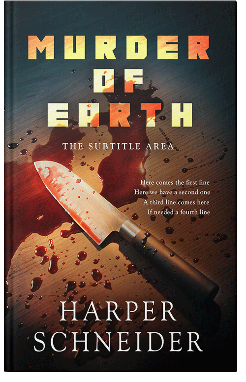 Front view of Premade Mystery & Thriller & Suspense Book Cover - Cocoa Brown