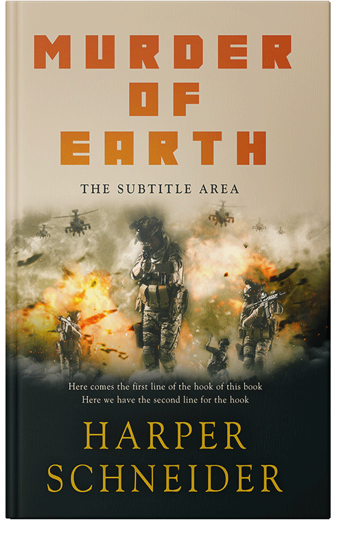 Front view of Premade Romance Book Cover - Heavy Metal