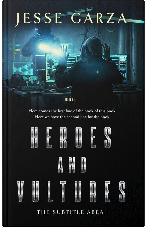 Front view of Premade Mystery & Thriller & Suspense Book Cover - Ebony