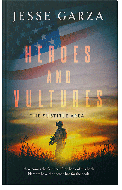 Front view of Premade Action & Adventure Book Cover - Gable Green