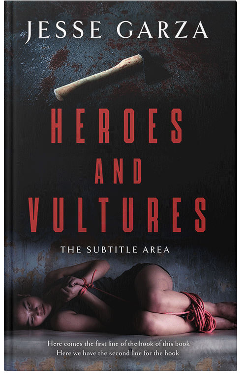 Front view of Premade Horror Book Cover - Woodsmoke