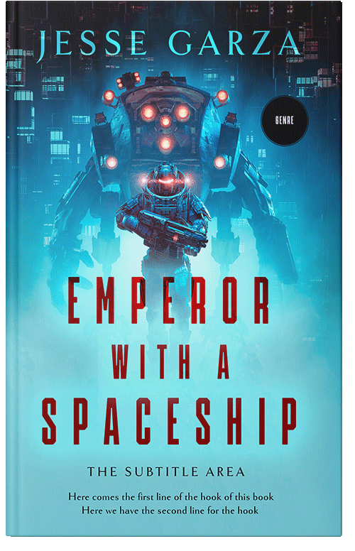 Front view of Premade Science Fiction Book Cover - Spray