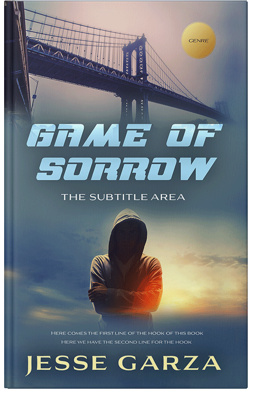 Front view of Premade Mystery & Thriller & Suspense Book Cover - Blue Bayoux