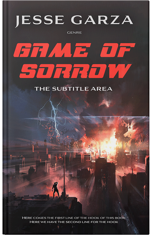 Front view of Premade Apocalyptica Book Cover - Thunder