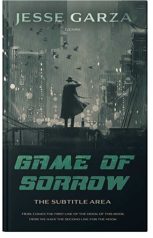 Front view of Premade Action & Adventure Book Cover - Outer Space