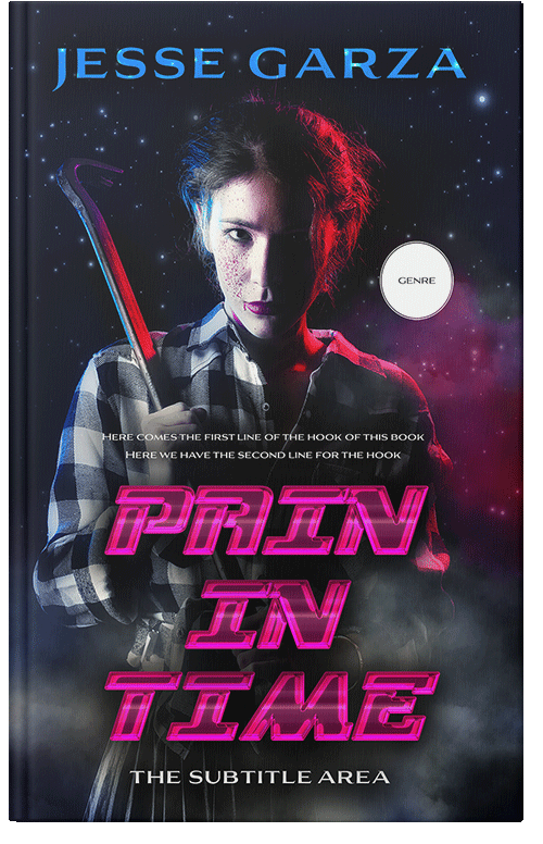 Front view of Premade Action & Adventure Book Cover - Cinder