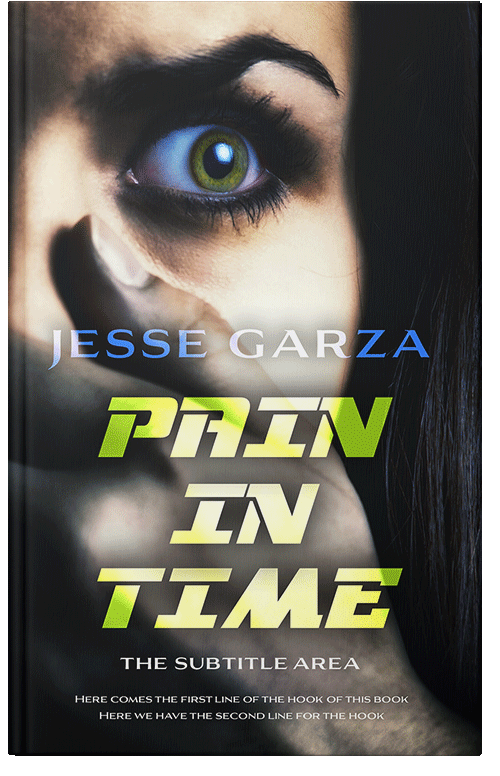 Front view of Premade Action & Adventure Book Cover - Grain Brown