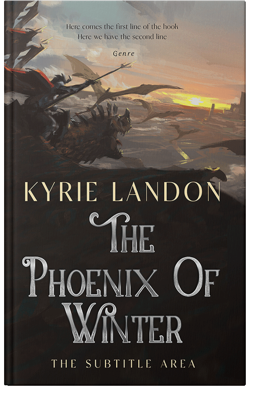 Front view of Premade Fantasy Book Cover - Heathered Gray