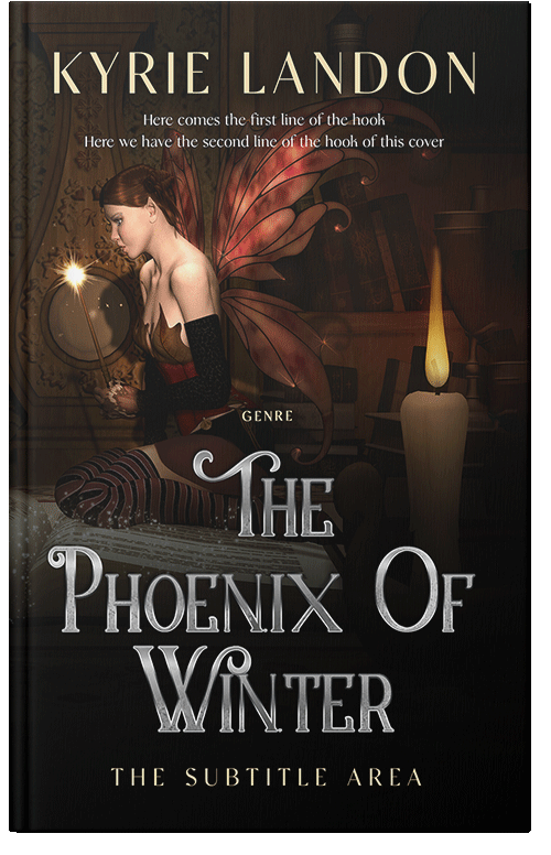 Front view of Premade Fantasy Book Cover - Asphalt