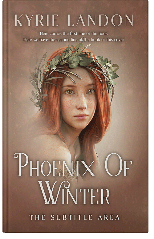 Front view of Premade Romance Book Cover - Leather
