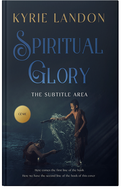 Front view of Premade Religion & Spirituality Book Cover - Ebony