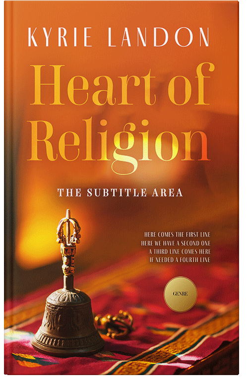 Front view of Premade Religion & Spirituality Book Cover - Rock Spray