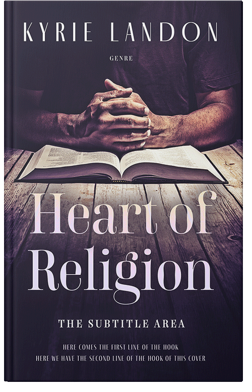 Front view of Premade Religion & Spirituality Book Cover - Bleached Cedar