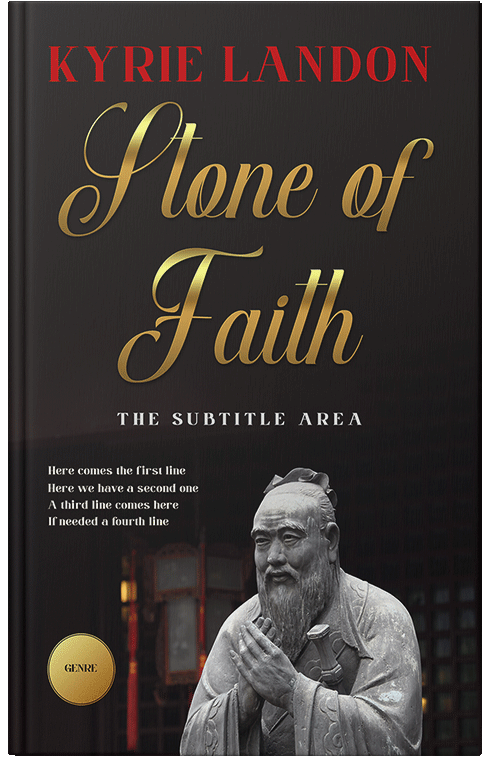 Front view of Premade Religion & Spirituality Book Cover - Cocoa Brown