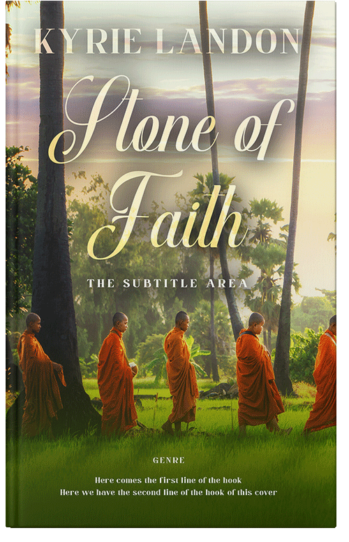 Front view of Premade Religion & Spirituality Book Cover - Woodland