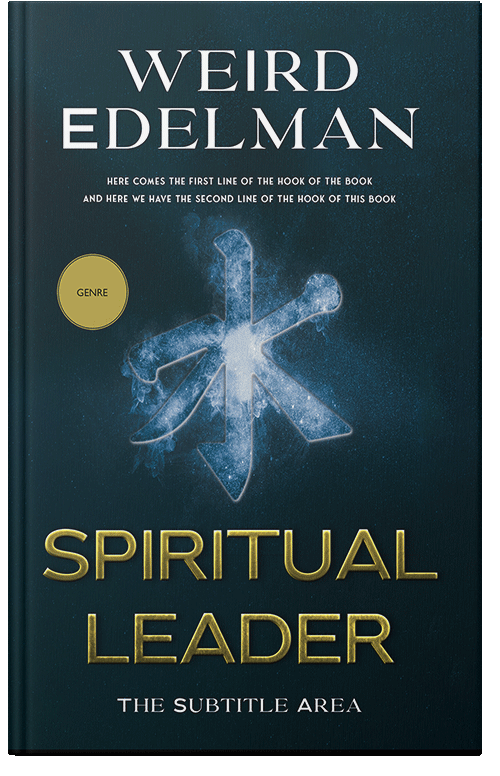 Front view of Premade Religion & Spirituality Book Cover - Black Pearl