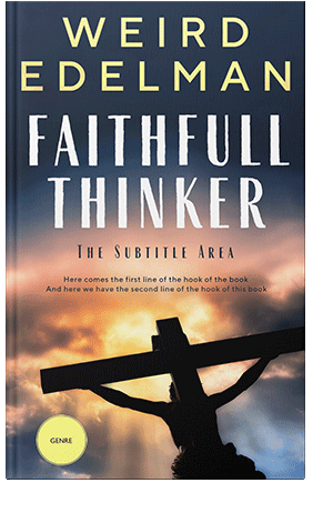 Pre Made Book Cover Gold Sand