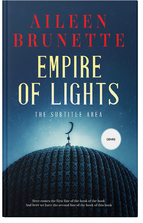 Front view of Premade Religion & Spirituality Book Cover - Black Pearl