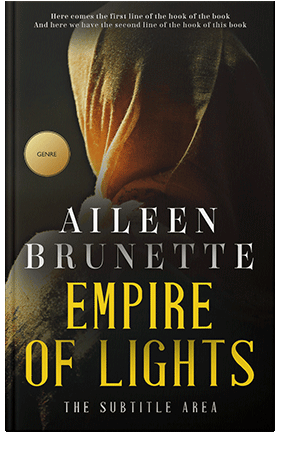 Pre Made Book Cover Old Gold