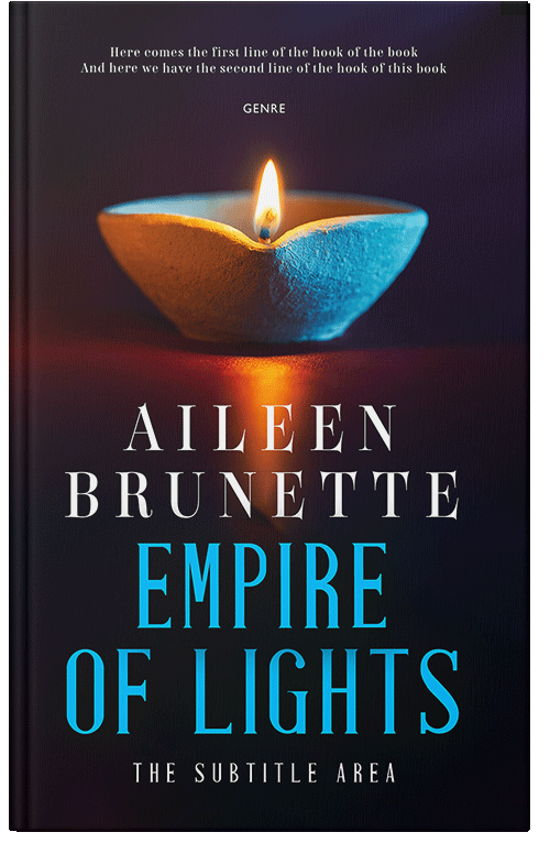 Front view of Premade Religion & Spirituality Book Cover - Ebony