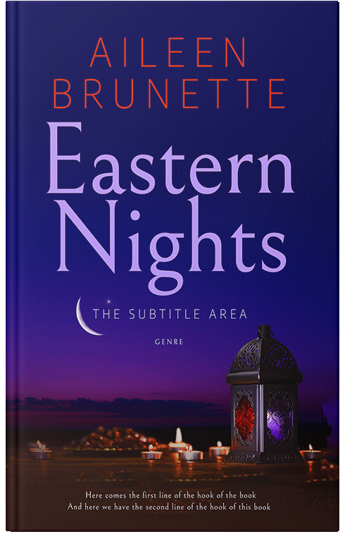 Front view of Premade Religion & Spirituality Book Cover - Violet