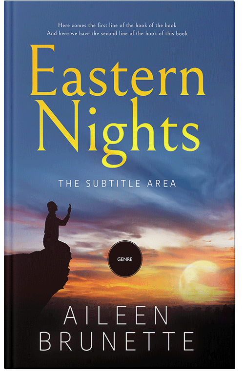 Front view of Premade Religion & Spirituality Book Cover - Chambray