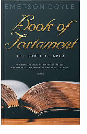 Pre Made Book Cover Antique Brass