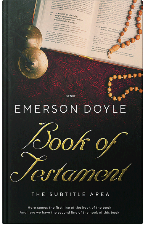 Front view of Premade Religion & Spirituality Book Cover - Cameo