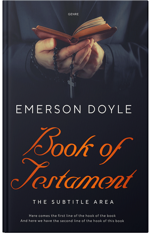 Front view of Premade Religion & Spirituality Book Cover - Vulcan