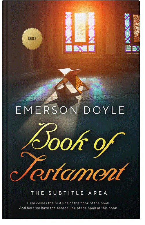 Front view of Premade Religion & Spirituality Book Cover - Di Serria