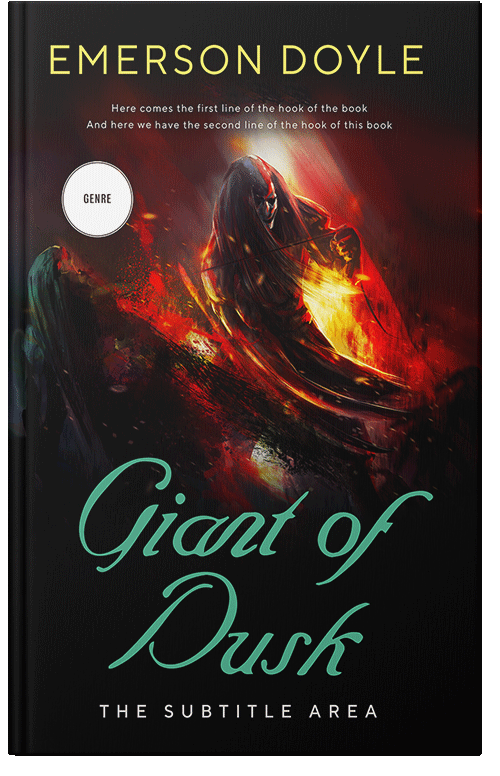 Front view of Premade Fantasy Book Cover - Asphalt