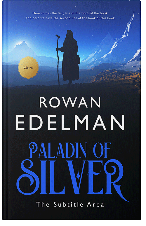 Front view of Premade Religion & Spirituality Book Cover - Ebony