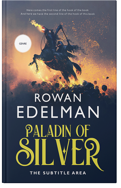 Front view of Premade Fantasy Book Cover - Harvest Gold