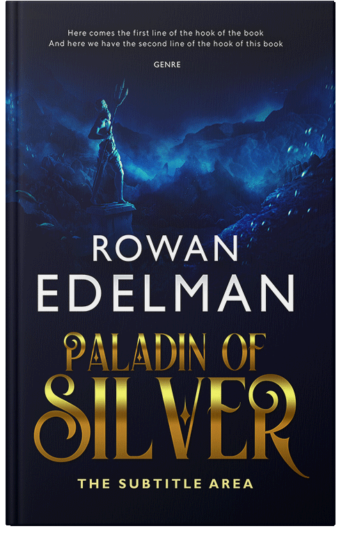 Front view of Premade Fantasy Book Cover - Black Pearl