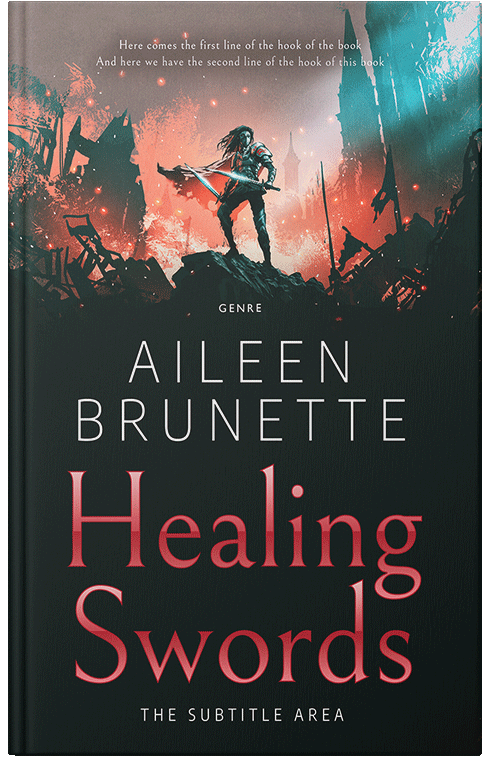 Front view of Premade Fantasy Book Cover - New York Pink