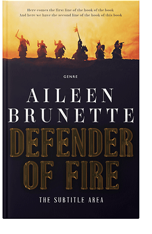 Pre Made Book Cover Ebony