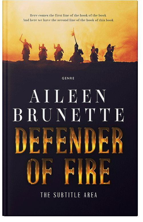 Front view of Premade Fantasy Book Cover - Ebony